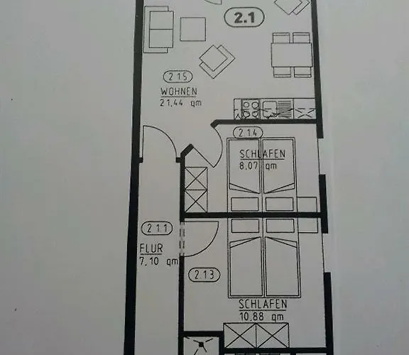 Friesenresidence, Whg. Silbermoewe 아파트 Böhl